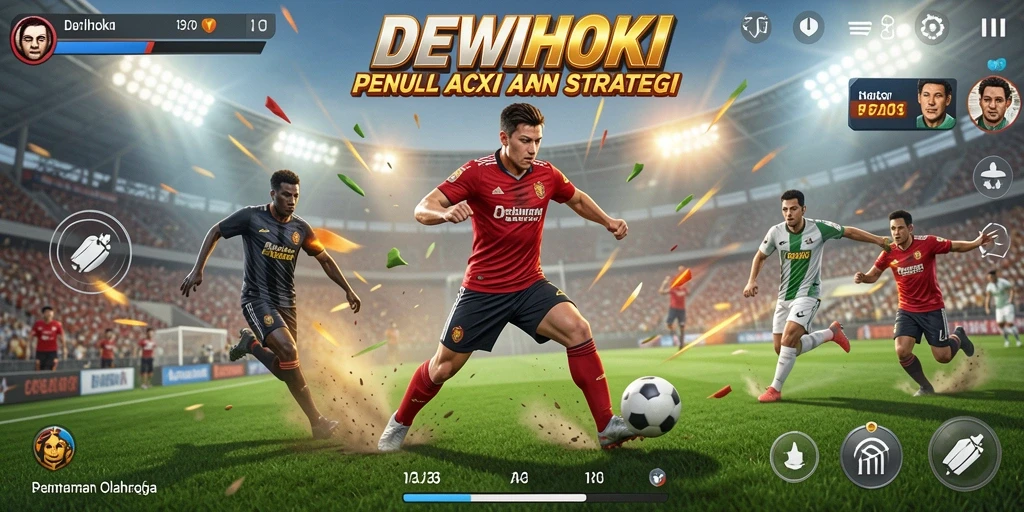 Tampilan menarik dari gameplay DEWIHOKI dalam permainan olahraga.