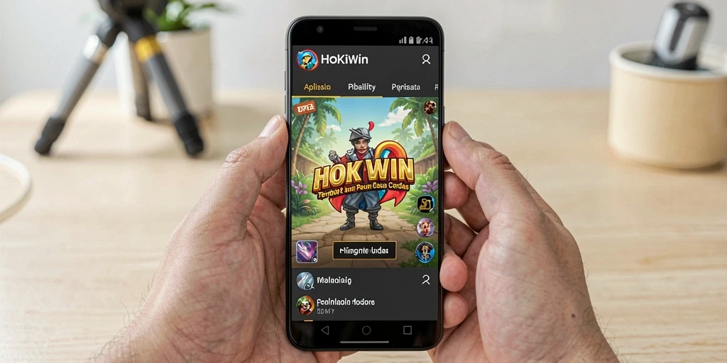 Tampilan utama HOKIWIN yang menampilkan berbagai fitur canggih.