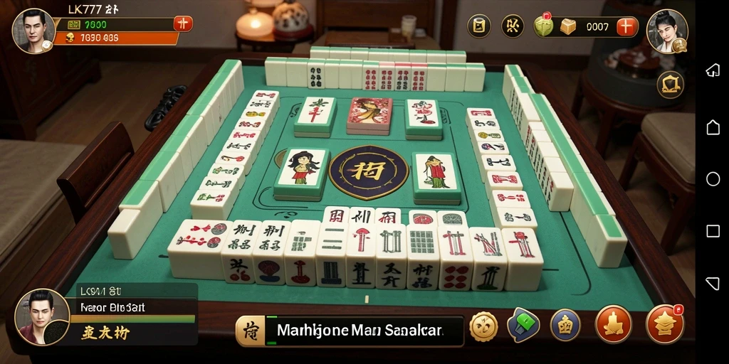 Tampilan gameplay Mahjong yang menarik dan penuh warna.