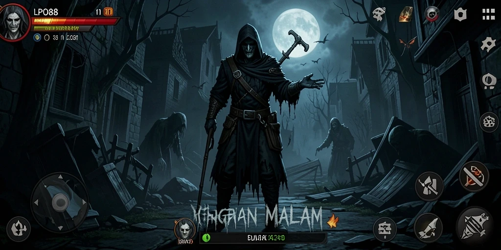 Screenshot LPO88 menampilkan ketegangan gameplay horor yang mendalam.