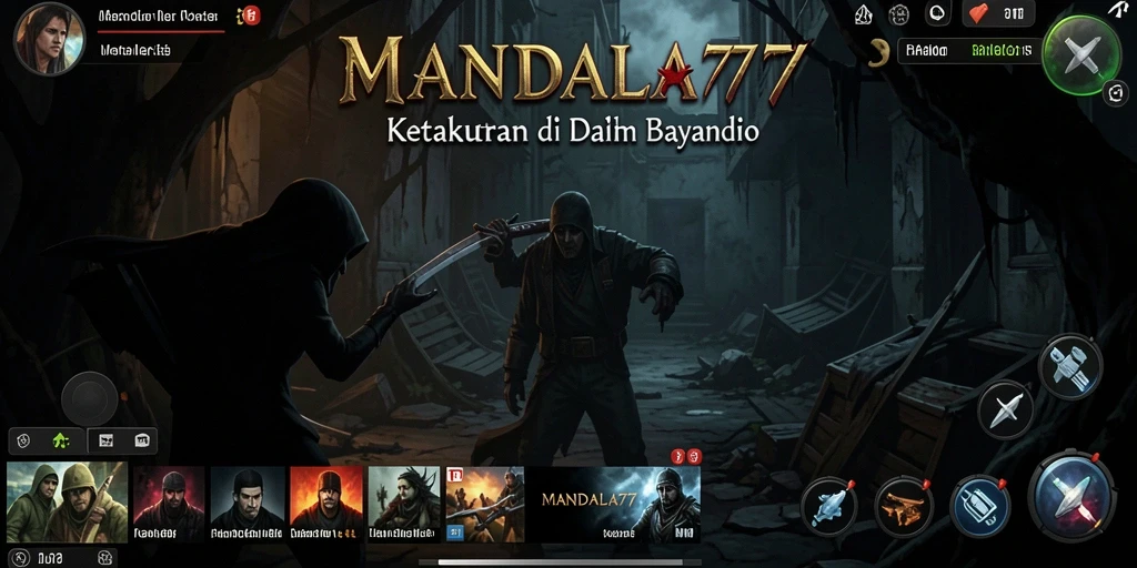 Tangkapan layar gameplay menampilkan suasana horor yang menyeramkan.