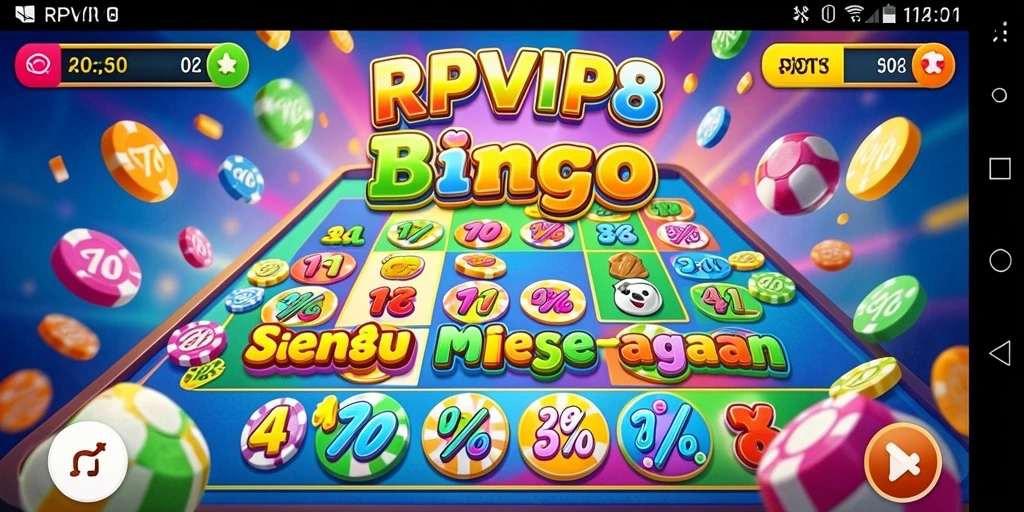 Gameplay seru Bingo dalam RPVIP8 dengan fitur menarik.