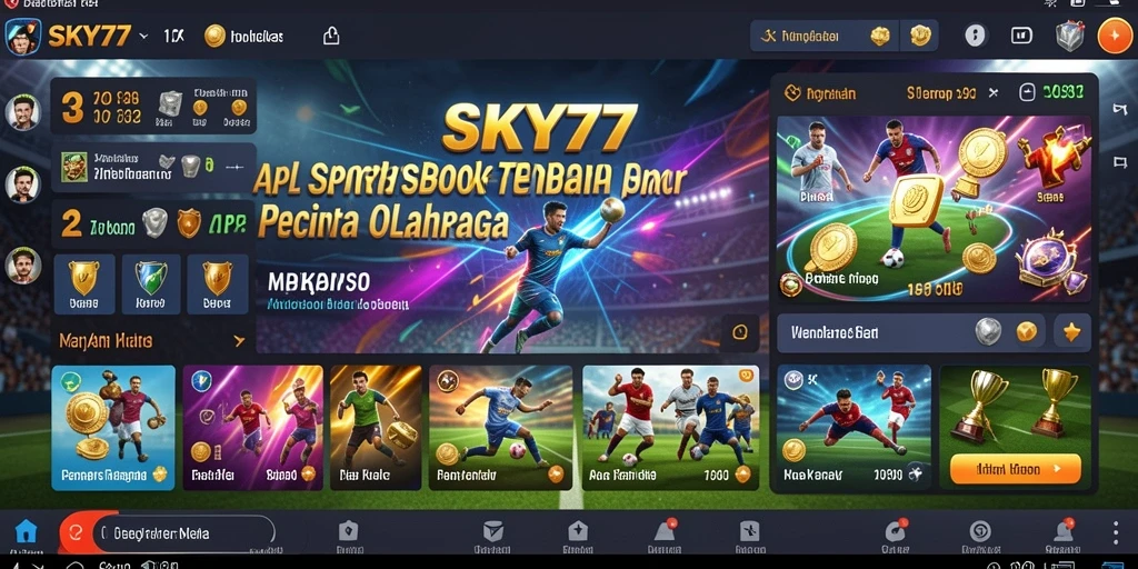 Tampilan gameplay seru dalam aplikasi Sportsbook SKY77.